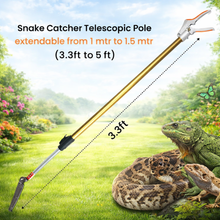 Load image into Gallery viewer, Vinka Farm Snake Catcher Telescopic Stick Height 3.3 ft to 5 ft Item code VASC-003
