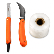 Load image into Gallery viewer, Vinka Budding Grafting Tools With Grafting Tape | Item Code : VAPK-001, VAGBK-001, VAPT-001 | Japanese Stainless Steel | Folding Mechanism For Safety and Long Use | Grafting Tool Complete Set