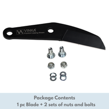 Load image into Gallery viewer, Vinka lopping shear blade with nuts and bolts on a white background