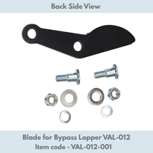 Load image into Gallery viewer, Blade for bypass lopper with bolts and washers on a white background