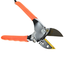 Load image into Gallery viewer, Vinka Steel Blade Heavy Duty Plant Cutter | 8" Length Hard Stem Scissor Razor Sharp Hand Pruning Anvil Shear | Item No: VAPS-032 | Garden Roll Cut Pruner | Branch Cutter, Tree Pruner(Orange and Silver) | Garden Pruner For Home Garden