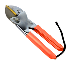 Load image into Gallery viewer, Vinka Steel Blade Heavy Duty Plant Cutter | 8" Length Hard Stem Scissor Razor Sharp Hand Pruning Anvil Shear | Item No: VAPS-032 | Garden Roll Cut Pruner | Branch Cutter, Tree Pruner(Orange and Silver) | Garden Pruner For Home Garden
