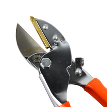 Load image into Gallery viewer, Vinka Steel Blade Heavy Duty Plant Cutter | 8" Length Hard Stem Scissor Razor Sharp Hand Pruning Anvil Shear | Item No: VAPS-032 | Garden Roll Cut Pruner | Branch Cutter, Tree Pruner(Orange and Silver) | Garden Pruner For Home Garden