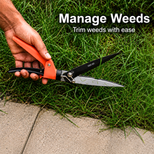 Load image into Gallery viewer, Cutting Long Grass and Weeds with Vinka Garden Grass Shear