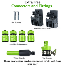 Load image into Gallery viewer, Extra Free Hose Connectors and Wall Fitting Mounts for hose reel stand
