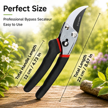 Load image into Gallery viewer, Vinka Bypass Pruning Secateur Total Length 22 cm / 9 inch