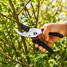 Load image into Gallery viewer, Cutting the stem using Vinka Professional Bypass Secateur or Pruning Cutter