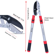 Load image into Gallery viewer, Garden pruner lopper with measurements