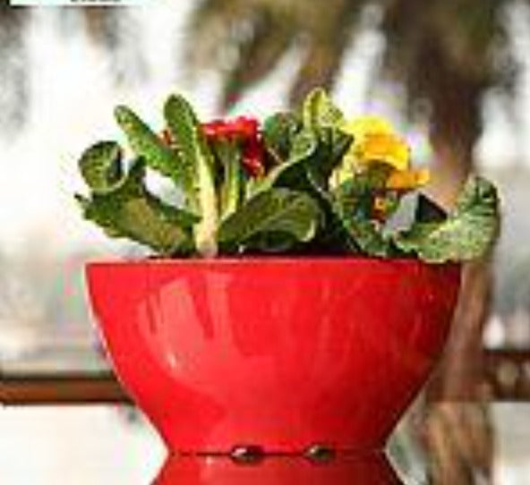 ITEM : Oval Planter Red- Luxury high class fibre oval planter pot with stunning looks. Set of 3 pcs.