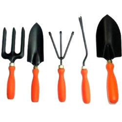 Vinka 5 in 1 Home Garden Tool Set Plastic Handle Powder Coated Durable Metal VAGS 001