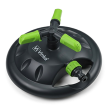Load image into Gallery viewer, Vinka 360° Automatic Rotating Garden Sprinkler VARS-396 | 3 Adjustable Arms with Multi-Angle Spray | Strong and Durable Base | Wide Coverage up to 6.2m | For Efficient &amp; Even Watering of Gardens and Lawns
