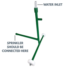 Load image into Gallery viewer, Vinka 3/4 Inch Heavy Duty Sprinkler Stand with Wheels | Portable Metal Garden Irrigation Stand | Sprinkler Tripod Holder for Lawn, Garden &amp; Agriculture
