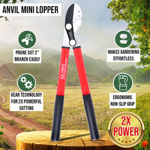 Load image into Gallery viewer, Vinka Razor Sharp Carbon Steel Blade Anvil Lopper With Sturdy Steel Handles | Item Code VAL-011 | Garden  Lopper With 2 Inch Cutting Capacity | Garden Pruning Tree Hedge Branch Cutter
