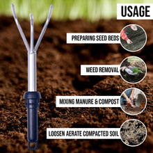 Load image into Gallery viewer, Vinka Cultivator Hand Tool | Item Code VAHT-003 Premium Hand Tool - 3 Prong Cultivator | Digging Top Soil, Loosening Compact Soil, Removing Weeds
