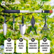 Load image into Gallery viewer, Vinka Small Extendable Handle | Item Code VAIFH-001 | Premium Tool Handle Telescopic Length | Interchangeable For Multiple Garden Hand Tools
