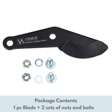 Load image into Gallery viewer, package contents 1 pc blade + 2 sets of nuts and bolts
