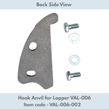 Load image into Gallery viewer, Hook anvil for lopper VAL-006 with screws on a white background
