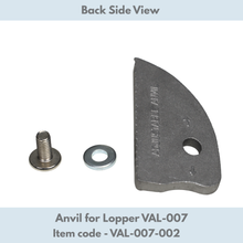 Load image into Gallery viewer, Anvil for lopper VAL-007 with a bolt and washer on a white background
