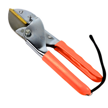 Load image into Gallery viewer, Vinka Steel Blade Heavy Duty Plant Cutter | 8&quot; Length Hard Stem Scissor Razor Sharp Hand Pruning Anvil Shear | Item No: VAPS-032 | Garden Roll Cut Pruner | Branch Cutter, Tree Pruner(Orange and Silver) | Garden Pruner For Home Garden
