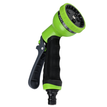 Load image into Gallery viewer, Main Image of Vinka 7 Pattern Hose Nozzle Water Spray Gun VANG-321 Green Color

