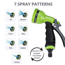 Load image into Gallery viewer, 7 Spray Patterns includes Jet, Shower, Cone, Mist, Flat, Soaker, Center 
Rotate to change the spray modes
