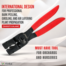 Load image into Gallery viewer, International Design Made In Taiwan Specially for Professional Bark Peeling, Girdling and air layering plant propagation also known as ghooti kalam Must have tool for orchards and nureries 
