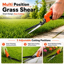 Load image into Gallery viewer, Multi-position grass shear with adjustable cutting positions 
