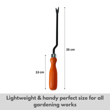 Load image into Gallery viewer, Hand Weeder tool with measurements 
