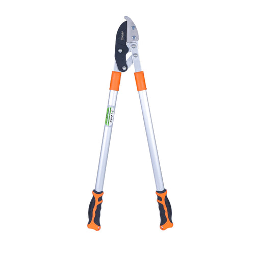 Gardening pruner with orange and black non slippery handles 