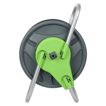 Load image into Gallery viewer, Side View of the hose reel stand 
