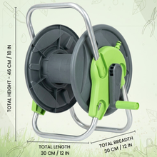 Load image into Gallery viewer, Vinka Hose Reel Stand Dimension Length - 30 cm , Height - 46 cm and breadth - 30 cm 
