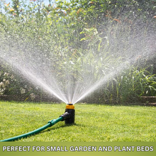 Load image into Gallery viewer, Sprinkler watering a garden with text 'Perfect for small garden and plant beds'.
