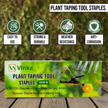 Load image into Gallery viewer, Vinka Plant Tape Tool Staples | ITEM : VATBS-85 | One Packet of 10000 High Quality Staples for Tape Binding Tool | Size 6mm x 4 mm
