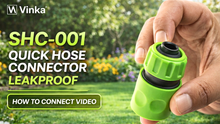 Load and play video in Gallery viewer, Vinka SHC-001 Hose Connector, How to Connect &amp; Hose Fitting Demo
