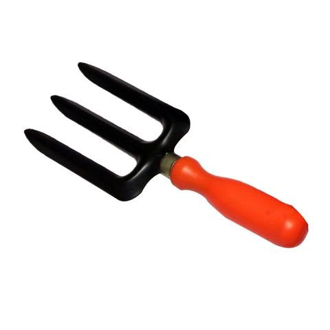 Vinka 3 Pronged Garden Fork | ITEM No VADT-36 Hand Held Tool With Comfortable PVC Grip |