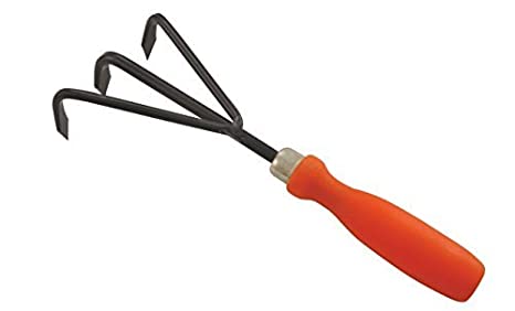 ITEM : VADT-39 Hand cultivator 3 pronged - Garden tool with comfortable pvc grip