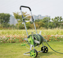 Load image into Gallery viewer, Vinka Garden Hose Pipe Trolley Fully Assembled Free Standing Cart Large Handle for Easy Towing - Pipe Winding Upto 60 Meters Item No VAHRC-801 Suitable for Lawn Gardens, Car Washing, Plant Watering, Pet Cleaning and General Purpose Cleaning
