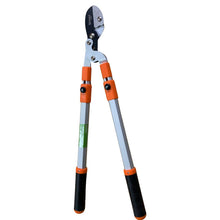 Load image into Gallery viewer, A Vinka pruning loppers with telescopic extendable handles and a silver blade.

